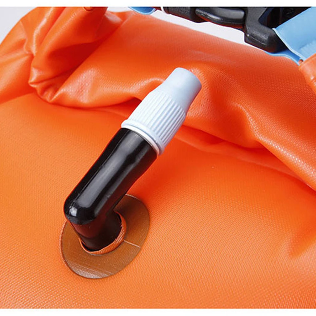 

28L Open Water Sea Safety Swim Buoy Flotation Aid Swimming Dry Bag Tow Float Bag Inflatable Drybag Swim Buoy Backpack