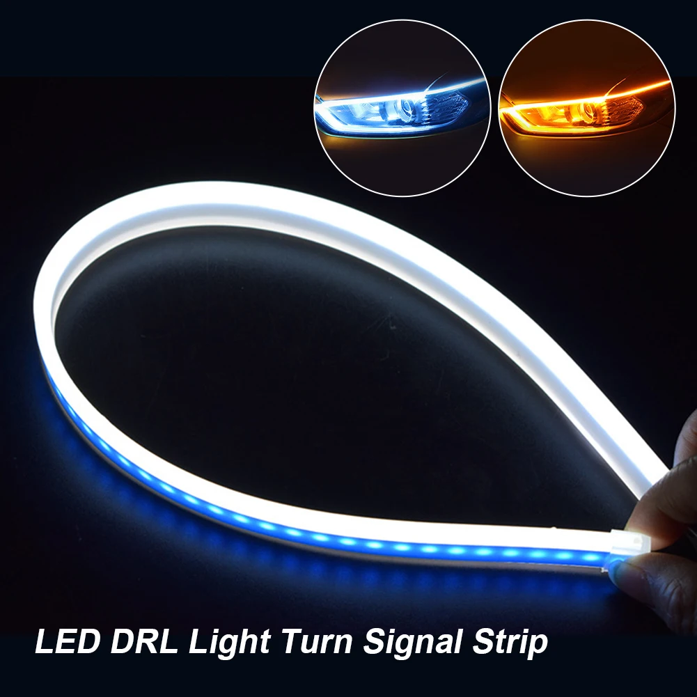 Led DRL Car Daytime Running Lights Flexible Waterproof Auto Turn Signal Yellow Brake Side Headlights Light Car Accessories
Led DRL Car Daytime Running Lights Flexible Waterproof Auto Turn Signal Yellow Brake Side Headlights Light Car Accessories