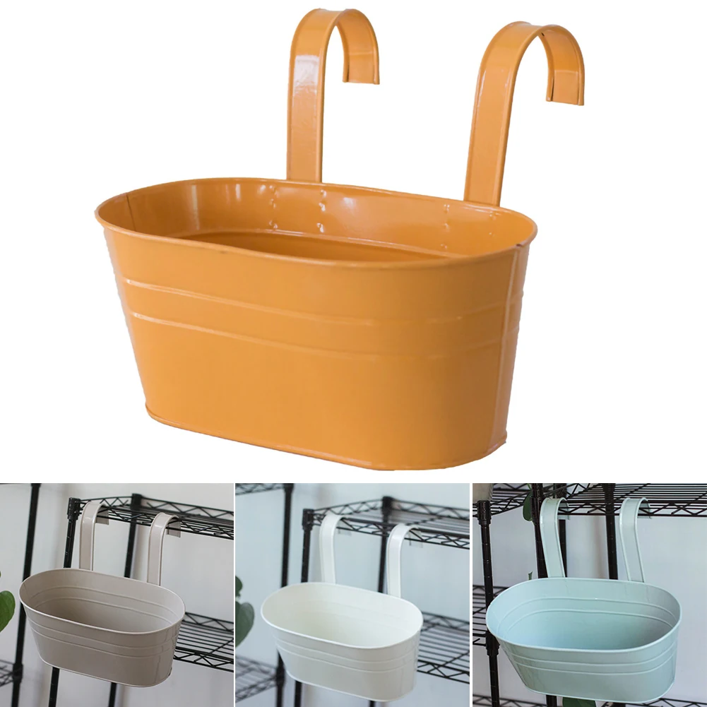 New Hot Sale 1pcs Colorful Hanging Flower Pots Metal Iron Balcony Garden Plant Planter With Detachable Hook For Home Decor
New Hot Sale 1pcs Colorful Hanging Flower Pots Metal Iron Balcony Garden Plant Planter With Detachable Hook For Home Decor