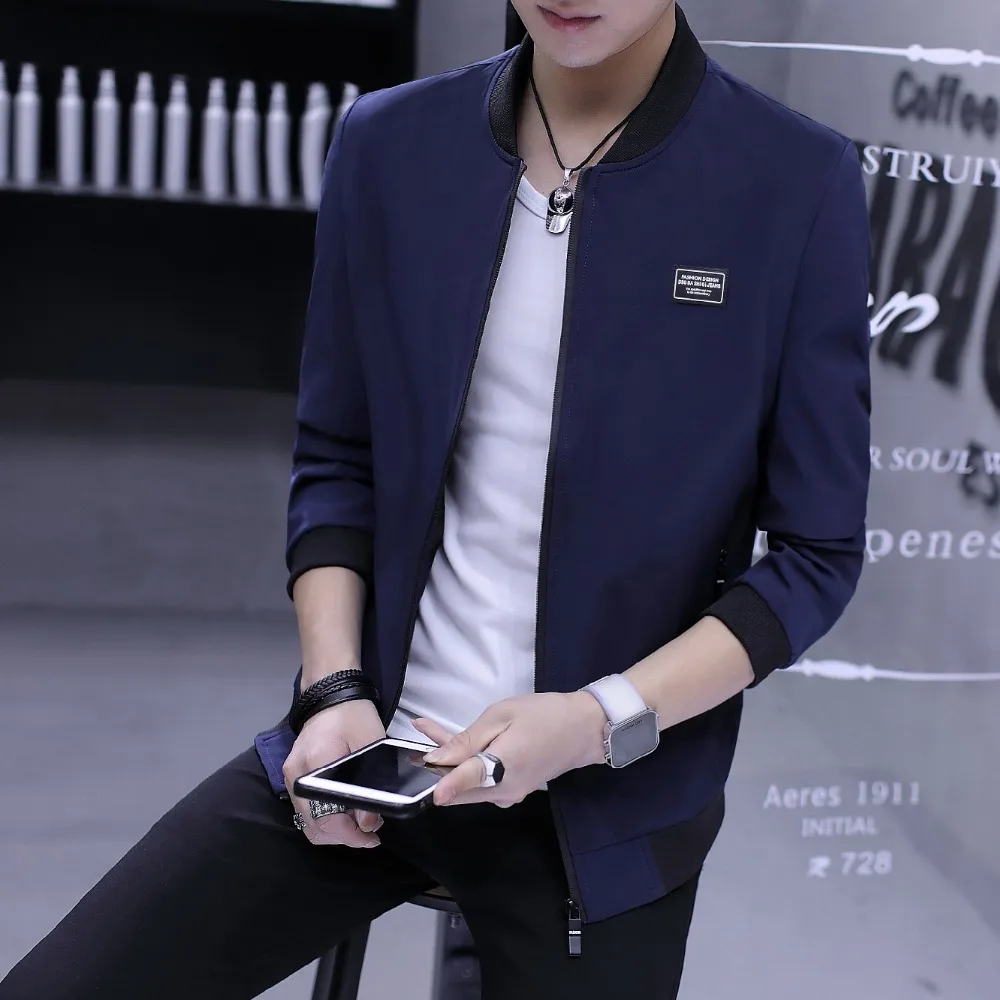 2018 Spring Autumn Men's Jacket Male Overcoat Casual Solid Jacket Slim Fit Stand Collar Zipper Men Jackets Coat
2018 Spring Autumn Men's Jacket Male Overcoat Casual Solid Jacket Slim Fit Stand Collar Zipper Men Jackets Coat
