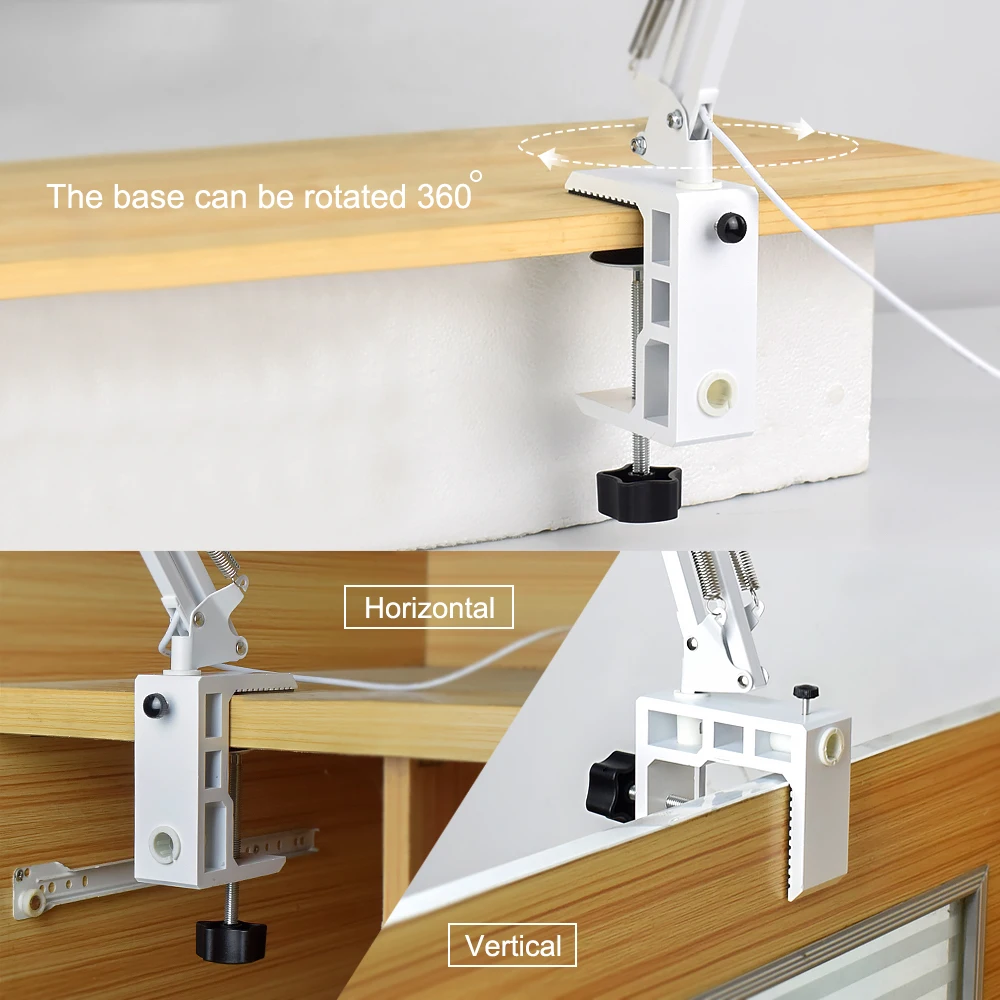 EOOKU USB 8W White Table Lamp 5X Magnifying Glass Desk Light Large Clamp 3-Color 10-Level Dimming For Reading/Beauty/Maintenance
EOOKU USB 8W White Table Lamp 5X Magnifying Glass Desk Light Large Clamp 3-Color 10-Level Dimming For Reading/Beauty/Maintenance