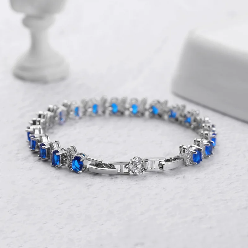 100% Real S925 Sterling Silver Bracelets real Natural Blue Sapphire Gemstone Silver 925 Jewelry Bohemia Charm Bracelet Women
100% Real S925 Sterling Silver Bracelets real Natural Blue Sapphire Gemstone Silver 925 Jewelry Bohemia Charm Bracelet Women