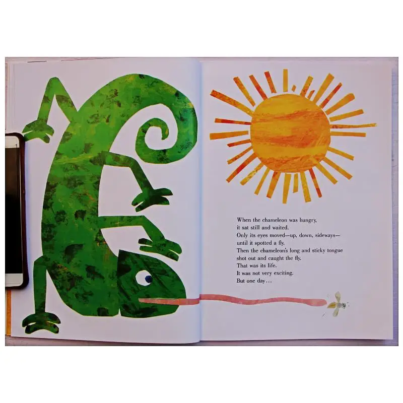 Смешанный Хамелеон от Eric Carle обучающая английская книга с картинками карта для