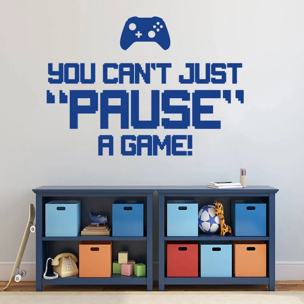 You Can't Just Pause a Game Quote Art Wall Sticker Wall Decal Home Vinyl Removable Room Decor Decoration CX447
You Can't Just Pause a Game Quote Art Wall Sticker Wall Decal Home Vinyl Removable Room Decor Decoration CX447