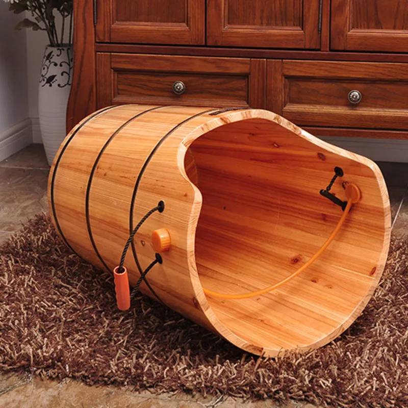 Foot bath barrel foot barrel sweat steaming fumigation barrel foot bath barrel wooden footbath heating home over the knee
Foot bath barrel foot barrel sweat steaming fumigation barrel foot bath barrel wooden footbath heating home over the knee