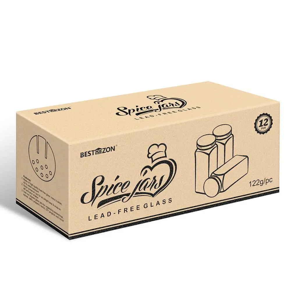 12pcs Spice Jars Kitchen Organizer Storage Holder Container Glass Seasoning Bottles With Cover Lids Camping Condiment Containers
12pcs Spice Jars Kitchen Organizer Storage Holder Container Glass Seasoning Bottles With Cover Lids Camping Condiment Containers