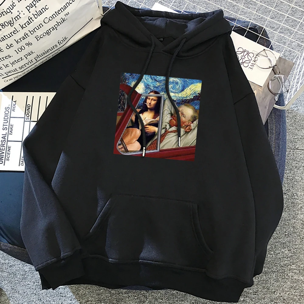 Van Gogh And Mona Lisa's Starry Night Hoody Women Hip Hop Pocket Sweatshirt Casual Fashion Tops Fashion Loose Fleece Clothes
Van Gogh And Mona Lisa's Starry Night Hoody Women Hip Hop Pocket Sweatshirt Casual Fashion Tops Fashion Loose Fleece Clothes