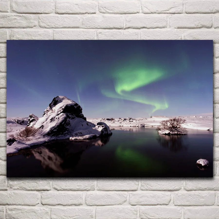 Winter aurora borealis nature Scenery landscape posters on the wall picture home living room decoration for bedroom KM272
Winter aurora borealis nature Scenery landscape posters on the wall picture home living room decoration for bedroom KM272