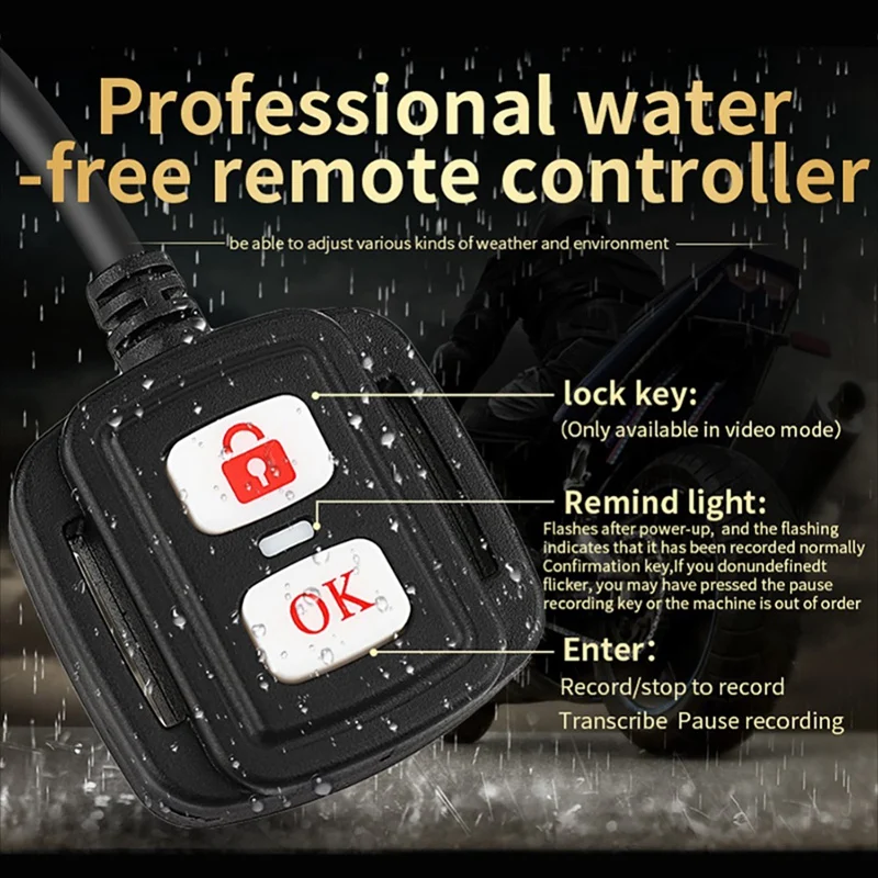 Universal Motorcycle Driving Recorder Front Rear Waterproof Dual Lens Dashcam Motorcycle Vehicle Video Recorder
Universal Motorcycle Driving Recorder Front Rear Waterproof Dual Lens Dashcam Motorcycle Vehicle Video Recorder