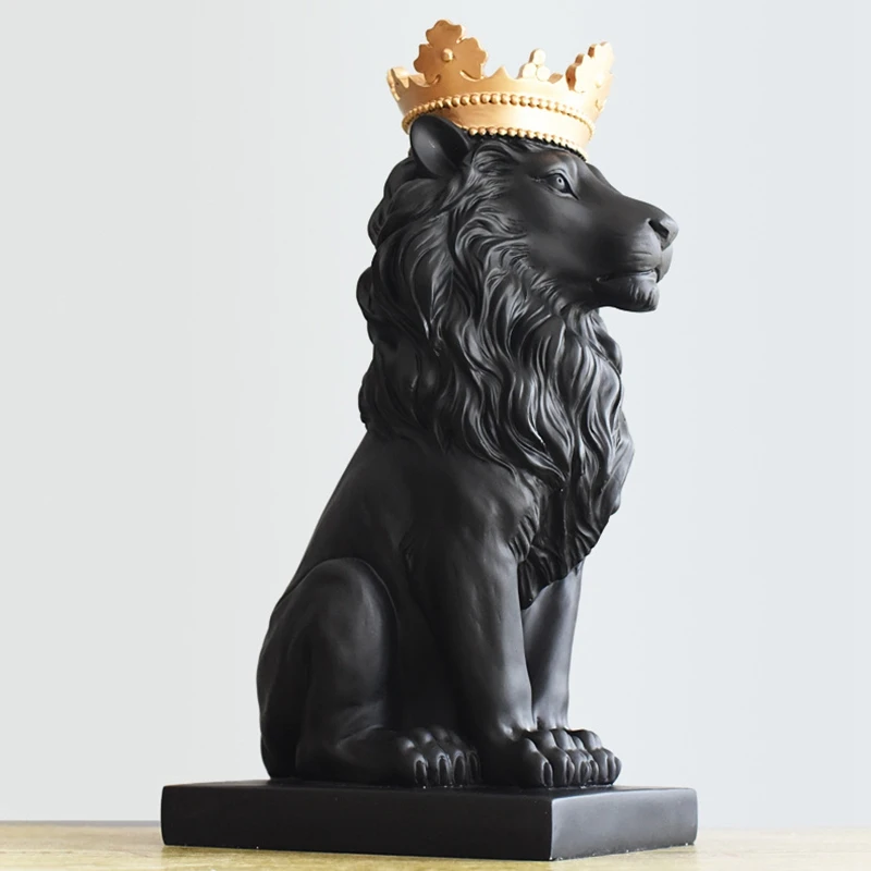 Nordic Style Fashion Simple Crown Lion Resin Statue Model Animal Abstract Furnishing Art Display Stand Decoration
Nordic Style Fashion Simple Crown Lion Resin Statue Model Animal Abstract Furnishing Art Display Stand Decoration