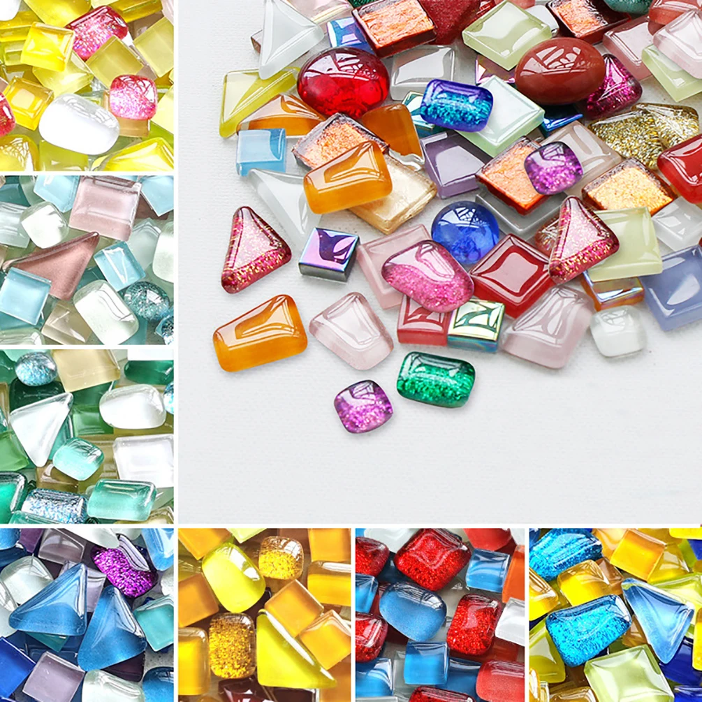 200g DIY Ceramic Mosaic Tiles Glass Mirror Handmade Ornaments Tiles Wall Crafts Multi Color Crystal for Decorative Materials
200g DIY Ceramic Mosaic Tiles Glass Mirror Handmade Ornaments Tiles Wall Crafts Multi Color Crystal for Decorative Materials