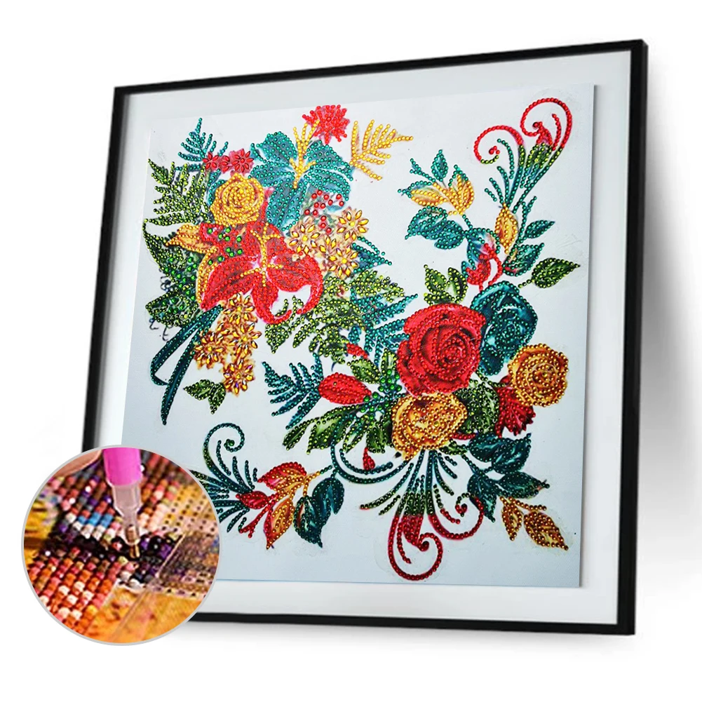 40*40CM Special Shaped 5D DIYDiamond Painting Blooming Flowers Mosaic Kit Rhinestone Drawing Picture Set Home Decoration Craft
40*40CM Special Shaped 5D DIYDiamond Painting Blooming Flowers Mosaic Kit Rhinestone Drawing Picture Set Home Decoration Craft