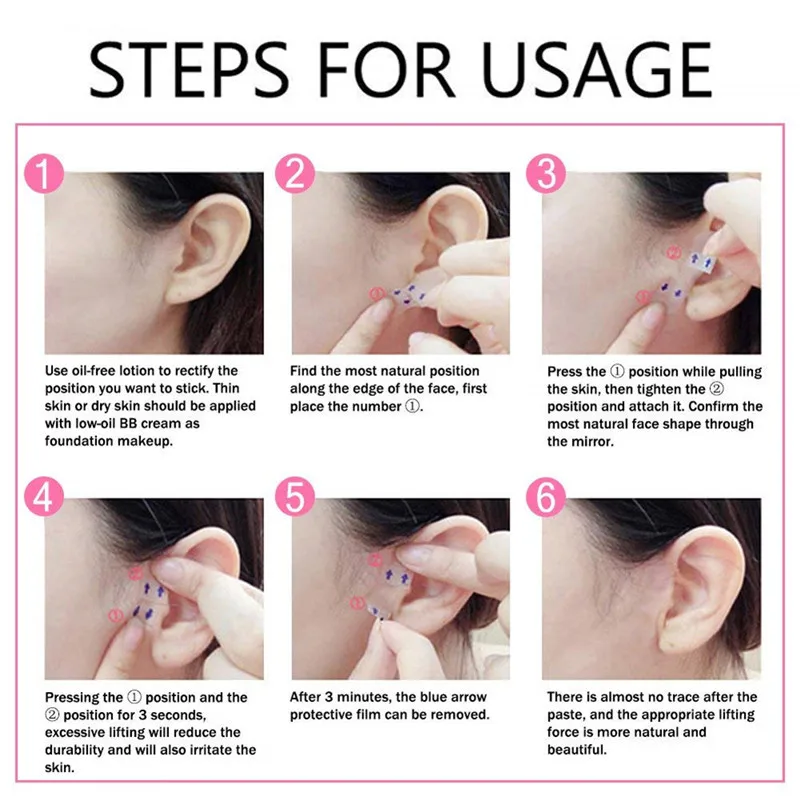 40 pieces of neck chin lifting secret tape face anti wrinkle sticker V face shaping invisible sticker
40 pieces of neck chin lifting secret tape face anti wrinkle sticker V face shaping invisible sticker