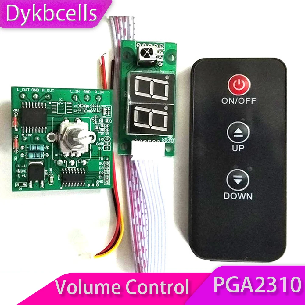 

Dykbcells PGA2310 high-end volume control board Digital Potentiometer + LED display + remote control FOR POWER Amplifier audio