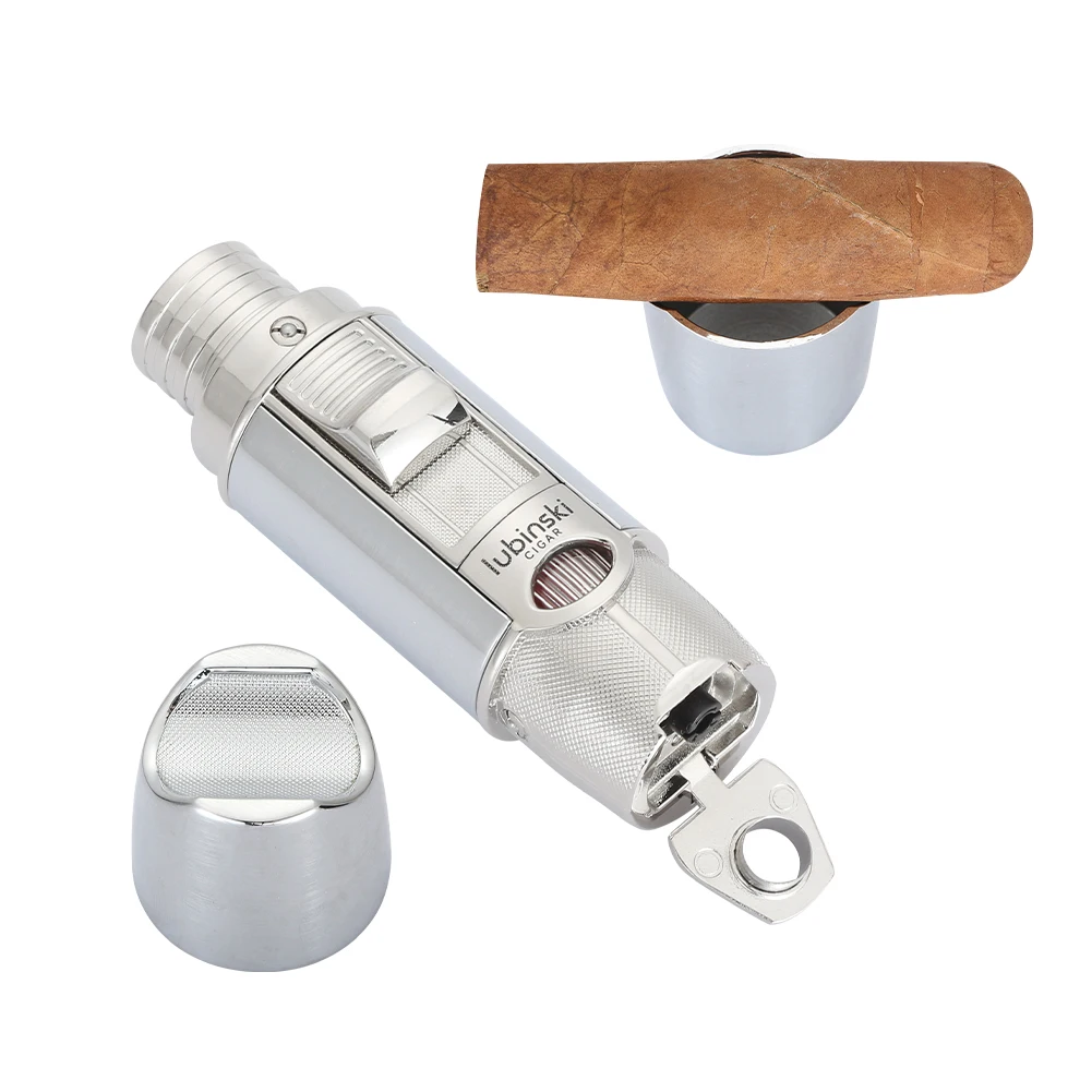 Lubinski Butane Gas Cigar Lighter Windproof Jet 1 Flame Torch Lighter Cigar Holder Puncher Metal Cigar Punch Accessories
Lubinski Butane Gas Cigar Lighter Windproof Jet 1 Flame Torch Lighter Cigar Holder Puncher Metal Cigar Punch Accessories