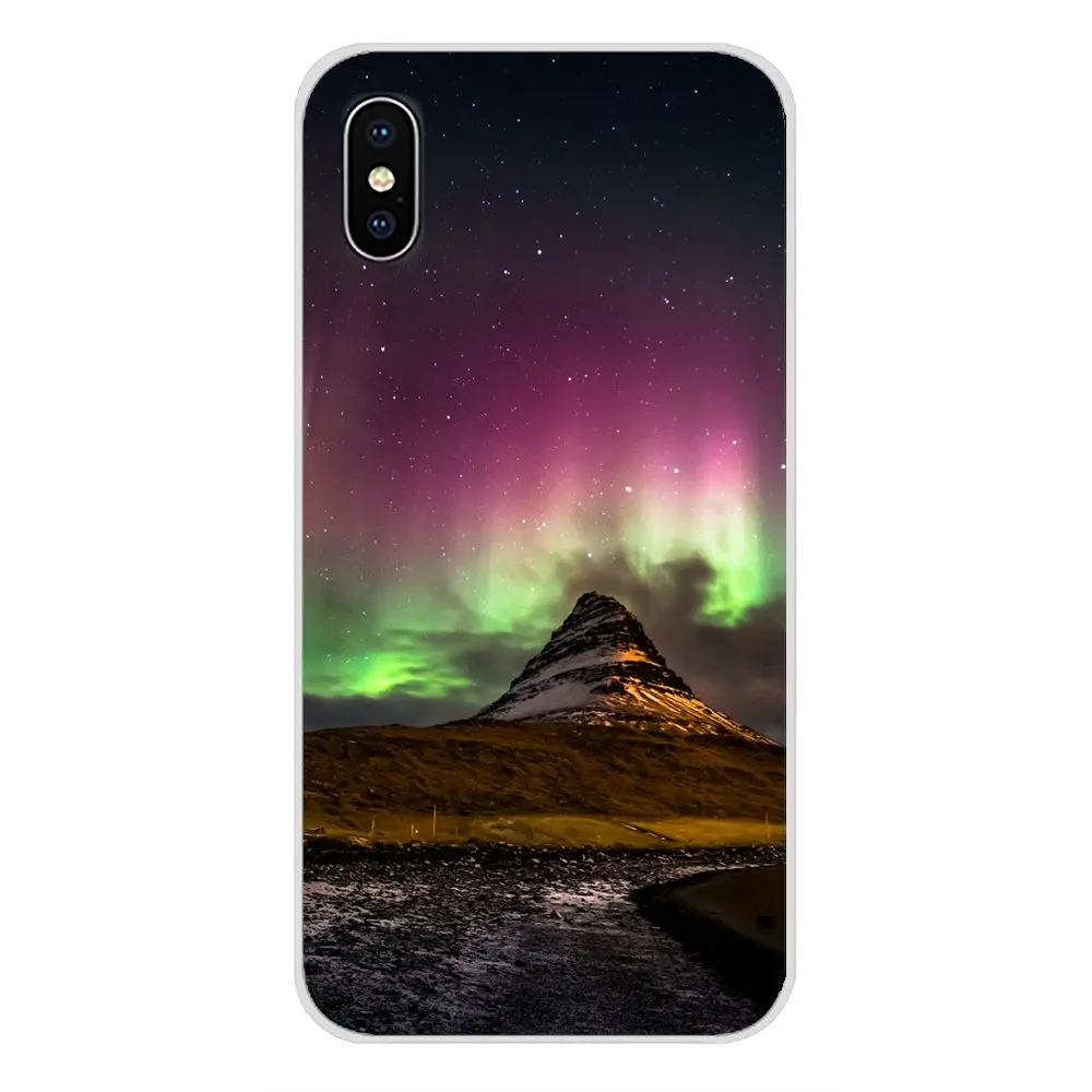 Аксессуары чехлы для телефонов Apple iPhone X XR XS 11Pro MAX 4S 5C SE 6S 7 8 Plus ipod touch 5 6 North Lights Sky |