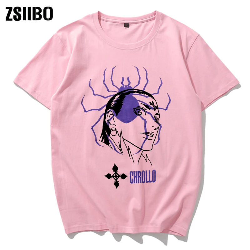 Unique Hunter X Hunter T-shirt for Men Short Sleeve Anime Manga Chrollo Phantom Troupe Harajuku Tee Tops Gift Idea Streetwear
Unique Hunter X Hunter T-shirt for Men Short Sleeve Anime Manga Chrollo Phantom Troupe Harajuku Tee Tops Gift Idea Streetwear