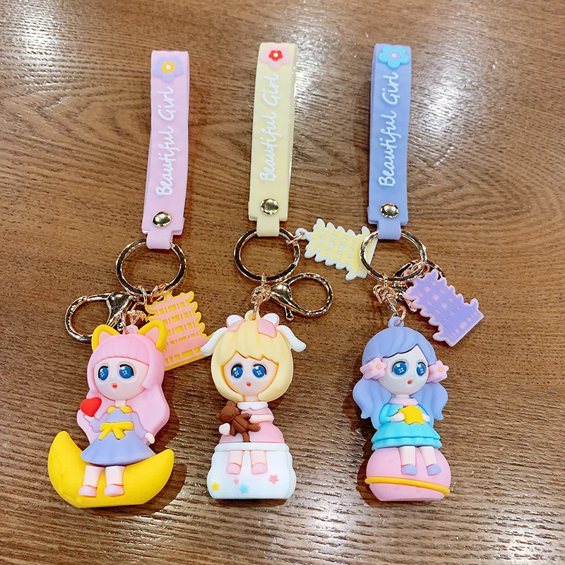 PVC Creative Star Girl Keychain Beautiful Eyes Charm Keyring Love Heart Key Chain Bag Pendant Female Kids Mini Gifts
PVC Creative Star Girl Keychain Beautiful Eyes Charm Keyring Love Heart Key Chain Bag Pendant Female Kids Mini Gifts