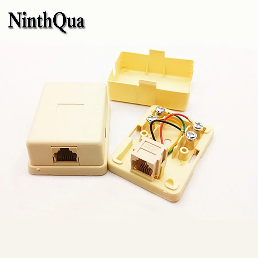 1Pcs 6P4C Single Ports Female Plug jack Telephone Connector Line Splitter Extender Plug Adapter
1Pcs 6P4C Single Ports Female Plug jack Telephone Connector Line Splitter Extender Plug Adapter