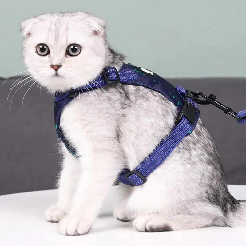 New Reflective Cat Harness Vest With Traction Rope Double Disc Anti-strike Hawaiian Style Cat Rope Cat Traction
New Reflective Cat Harness Vest With Traction Rope Double Disc Anti-strike Hawaiian Style Cat Rope Cat Traction