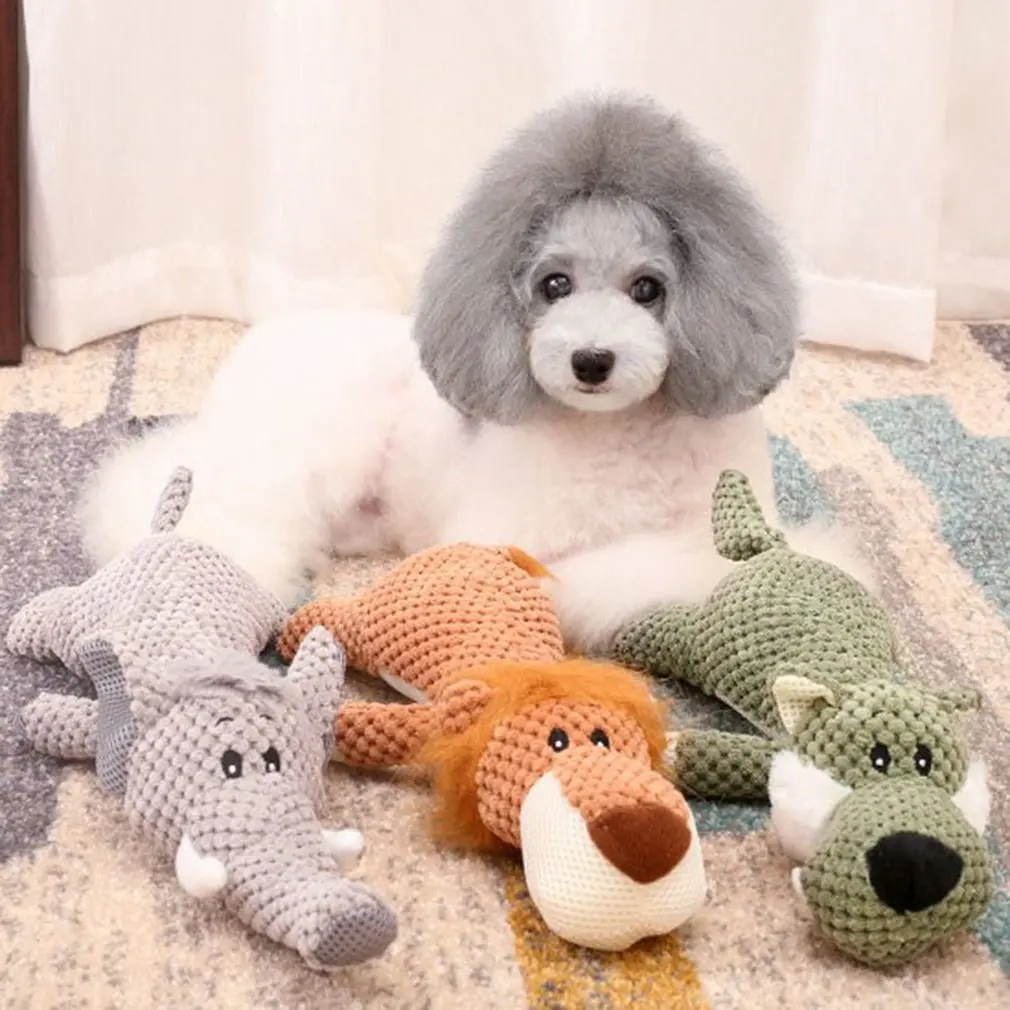 Pet Toy Animal Shape Lion Elephant Sound Chew Three Colors Interactive Toys for Boredom Squeaky Dog Chew Toys
Pet Toy Animal Shape Lion Elephant Sound Chew Three Colors Interactive Toys for Boredom Squeaky Dog Chew Toys