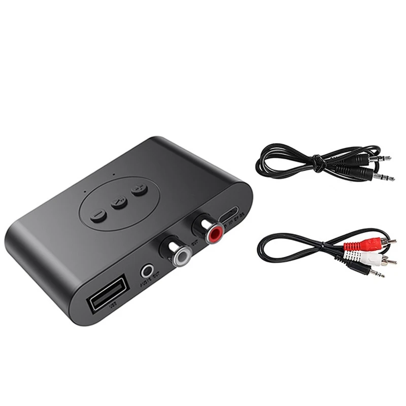 Bluetooth 5.0 Audio Receiver RCA 3.5mm AUX Jack Stereo Music Wireless Adapter with Mic for Car Kit Speaker Amplifier
Bluetooth 5.0 Audio Receiver RCA 3.5mm AUX Jack Stereo Music Wireless Adapter with Mic for Car Kit Speaker Amplifier
