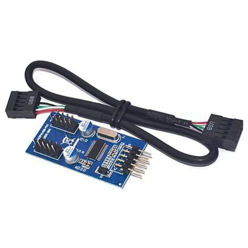 9Pin USB Header Male 1 to 2 Female Extension Splitter Cable Connector Adapter USB HUB Extension Card for Desktop
9Pin USB Header Male 1 to 2 Female Extension Splitter Cable Connector Adapter USB HUB Extension Card for Desktop