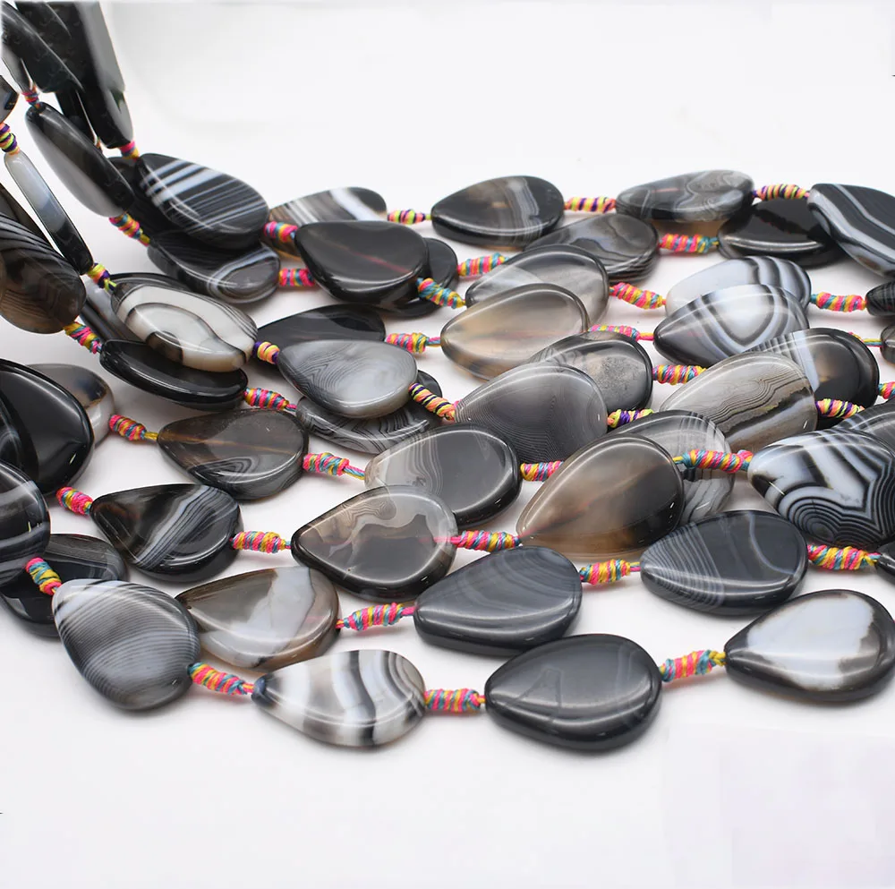 25x35mmNatural smooth black stripe agate,water drop stone For DIY Necklace Jewelry Making Loose 15" Free Ship
25x35mmNatural smooth black stripe agate,water drop stone For DIY Necklace Jewelry Making Loose 15" Free Ship