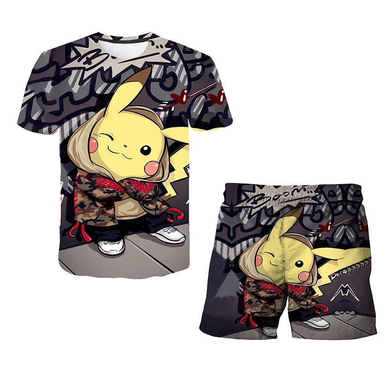 Summer New Boys Pikachu Anime 3D Print T Shirt Outfit Kids Tee Shirts For Kids Cartoon Pokemon 4-14 Years Clothes Tops Clothin
Summer New Boys Pikachu Anime 3D Print T Shirt Outfit Kids Tee Shirts For Kids Cartoon Pokemon 4-14 Years Clothes Tops Clothin