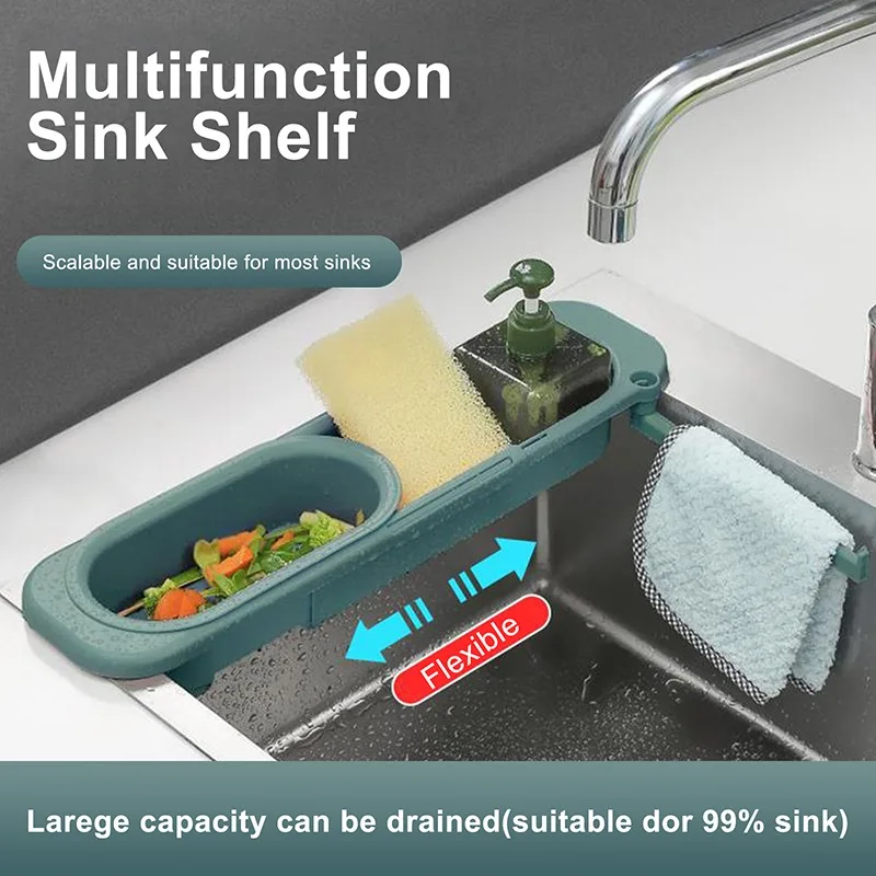 Kitchen Sink Rack Organizer Telescopic Drain Rack Dish Washing Filter Drain Storage Basket Adjustable Sponge Soap Hanging Holder
Kitchen Sink Rack Organizer Telescopic Drain Rack Dish Washing Filter Drain Storage Basket Adjustable Sponge Soap Hanging Holder