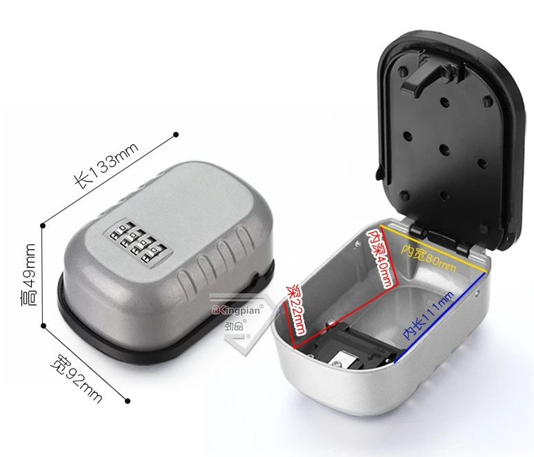 Keybox Lock Key Safe Box Outdoor Wall Mount Combination Password Lock Hidden Keys Storage Box Security Safes For Home Office
Keybox Lock Key Safe Box Outdoor Wall Mount Combination Password Lock Hidden Keys Storage Box Security Safes For Home Office