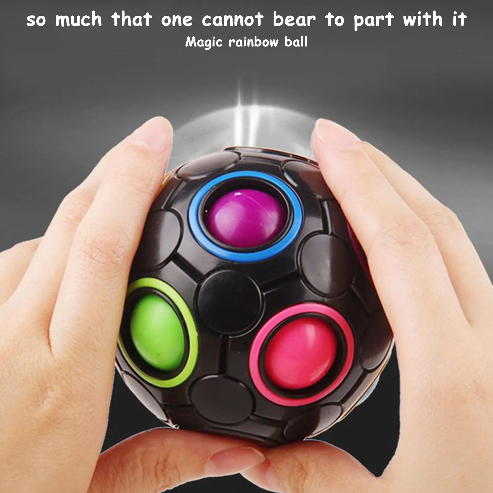 New Antistress Cube Rainbow Ball Spinning Top Magic Ball Children's Educational Toys Adult Children Decompression Toys #F
New Antistress Cube Rainbow Ball Spinning Top Magic Ball Children's Educational Toys Adult Children Decompression Toys #F