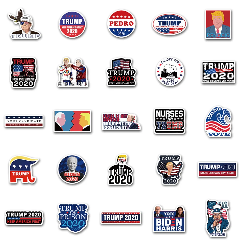 25/50PCS Cartoon portrait America president Donald Trump Waterproof for DIY Guitar Laptop PS4 Skateboard Kids Toys Sticker
25/50PCS Cartoon portrait America president Donald Trump Waterproof for DIY Guitar Laptop PS4 Skateboard Kids Toys Sticker