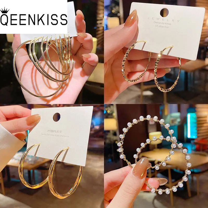 QEENKISS EG705 2022 Trendy Fine Jewelry Wholesale Fashion Hot Woman Girl Birthday Wedding Gift Big Round 18KT Gold Hoop Earrings
QEENKISS EG705 2022 Trendy Fine Jewelry Wholesale Fashion Hot Woman Girl Birthday Wedding Gift Big Round 18KT Gold Hoop Earrings