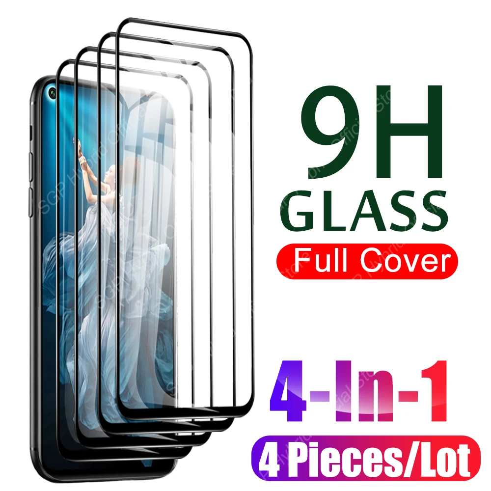 Защитное стекло с полным покрытием для Honor 20 Pro 20e 20S 20pro lite Honor20 Lite E S 4 шт. защитная