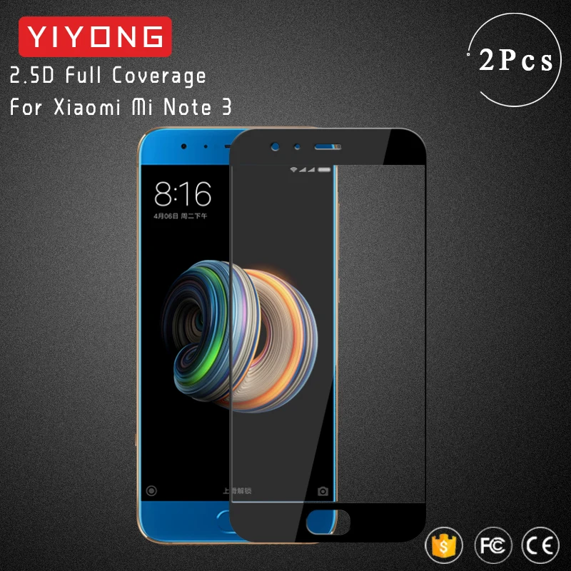 Стекло YIYONG с полным покрытием 2.9D для Xiaomi Mi Note 3 закаленное стекло Xiomi Note3 Защита