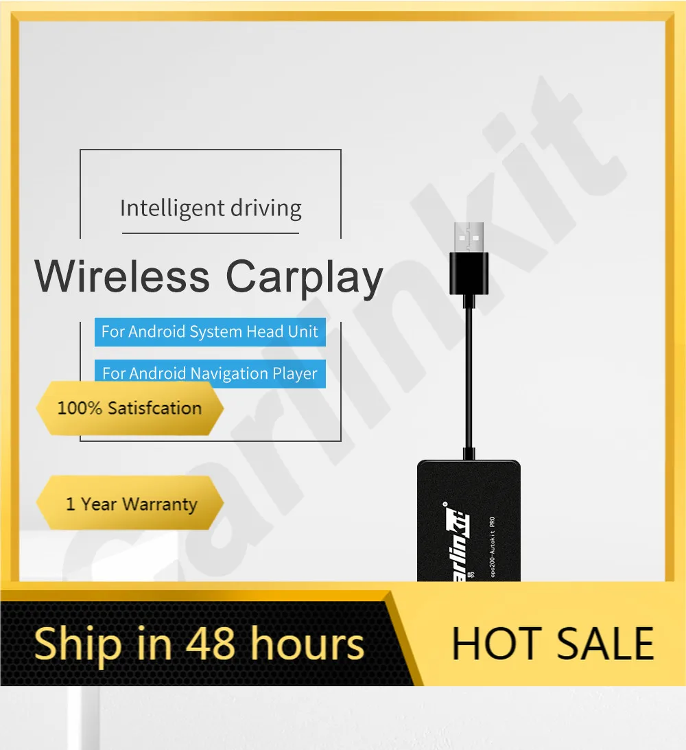 Carlinkit беспроводной смарт ключ для Apple CarPlay Android навигатора мини USB Carplay Stick с