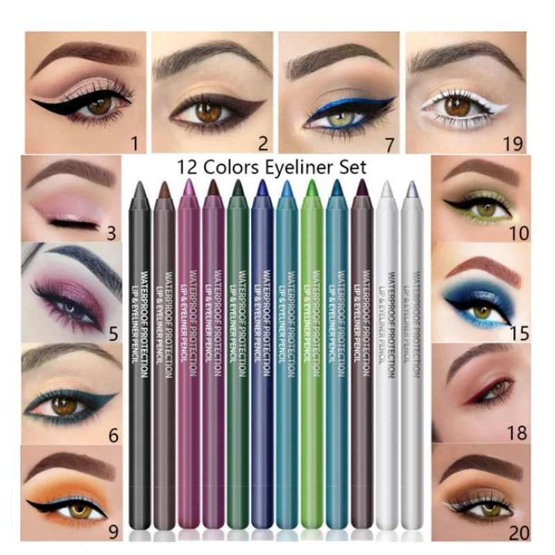 Waterproof Not Blooming Eyeliner Pencil Long-lasting No Fade Women Sexy Colorful Glitter Eye Liner Pen Makeup Cosmetic Beauty
Waterproof Not Blooming Eyeliner Pencil Long-lasting No Fade Women Sexy Colorful Glitter Eye Liner Pen Makeup Cosmetic Beauty