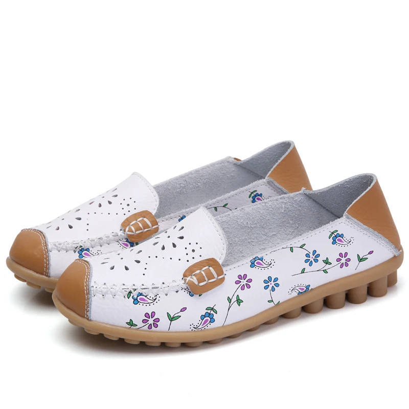 Fashion Flower Printed Women's Ballet Flats Shoes Big Size 35-42 Leather Women's Loafers Slip On Ladies Moccasins Zapatos Mujer
Fashion Flower Printed Women's Ballet Flats Shoes Big Size 35-42 Leather Women's Loafers Slip On Ladies Moccasins Zapatos Mujer