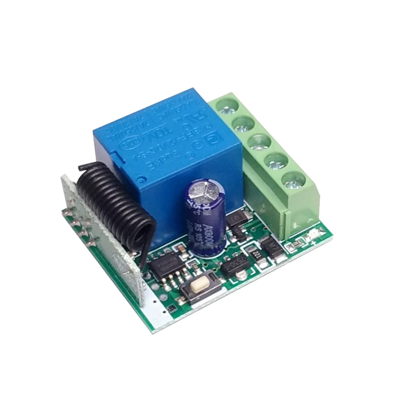 DC 12 V To 1 Channel 433 315MHz Wireless Relay Module RF Remote Control Switch Oscillator Receiver Control Board MCU RF Freque
DC 12 V To 1 Channel 433 315MHz Wireless Relay Module RF Remote Control Switch Oscillator Receiver Control Board MCU RF Freque