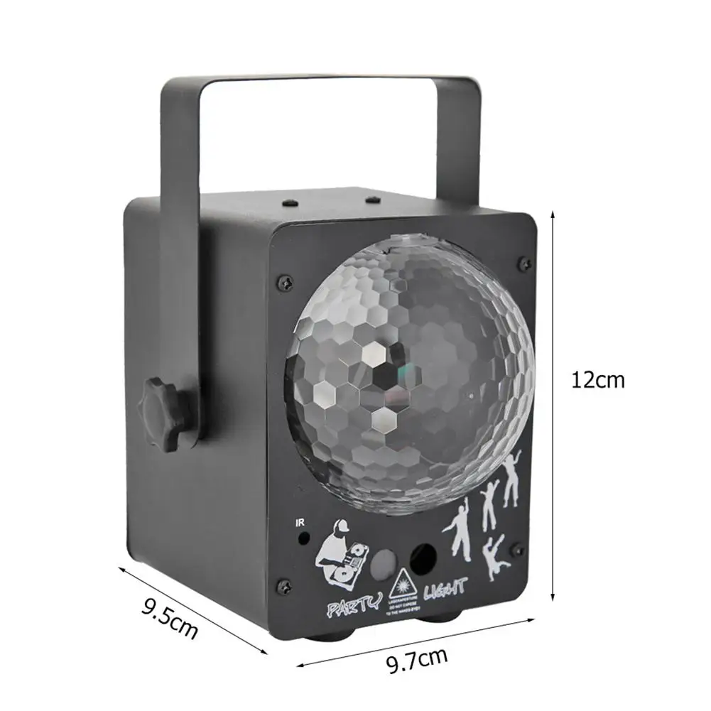 Sound Activated LED Stage Light Laser Projector Disco Music Dancing Ball Lamp Red-green Pattern Laser Crystal Magic Ball
Sound Activated LED Stage Light Laser Projector Disco Music Dancing Ball Lamp Red-green Pattern Laser Crystal Magic Ball