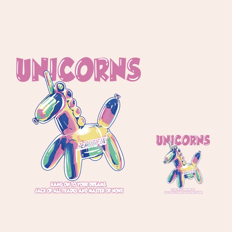 Fashionable Rainbow Unicorn Trojan T-shirt Graphic Print Iron On Ladies Underwear Heat Transfer Decorative Vinyl Stripes
Fashionable Rainbow Unicorn Trojan T-shirt Graphic Print Iron On Ladies Underwear Heat Transfer Decorative Vinyl Stripes