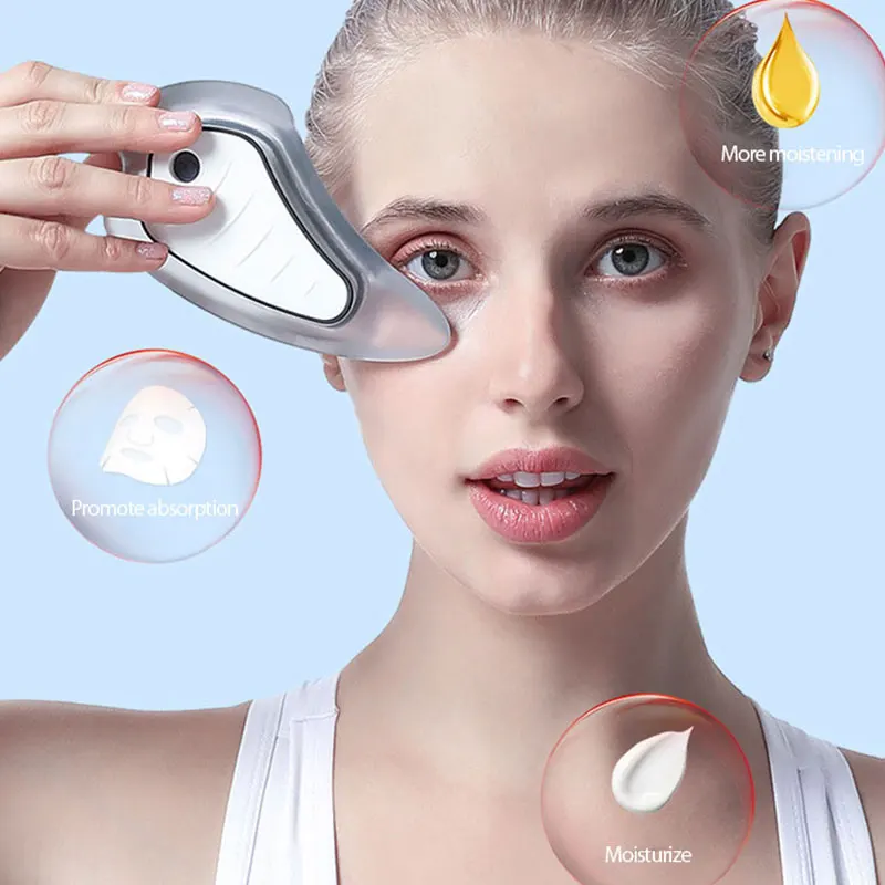 Facial Massager Plate Heated Vibrating Facial Massager Face Lifting Electric Gua Sha Board Red Blue Light Therapy Scraping Plate
Facial Massager Plate Heated Vibrating Facial Massager Face Lifting Electric Gua Sha Board Red Blue Light Therapy Scraping Plate