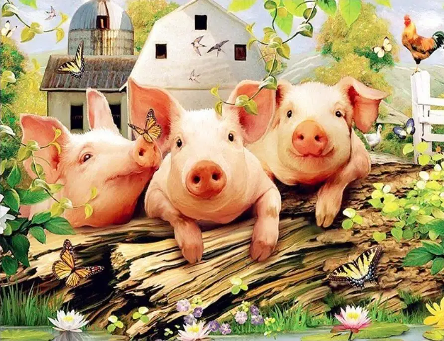 Huacan Diamond Painting Pig Full Square Drill Diamond Mosaic Home Decoration Diamond Embroidery Pictures Of Rhinestones Beadwork
Huacan Diamond Painting Pig Full Square Drill Diamond Mosaic Home Decoration Diamond Embroidery Pictures Of Rhinestones Beadwork
