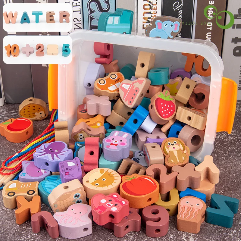 Large Particles Beaded Building Blocks Wooden Baby Animal Fruit Figure Car Threading Beads Early Educational Toys for Baby Kids
Large Particles Beaded Building Blocks Wooden Baby Animal Fruit Figure Car Threading Beads Early Educational Toys for Baby Kids