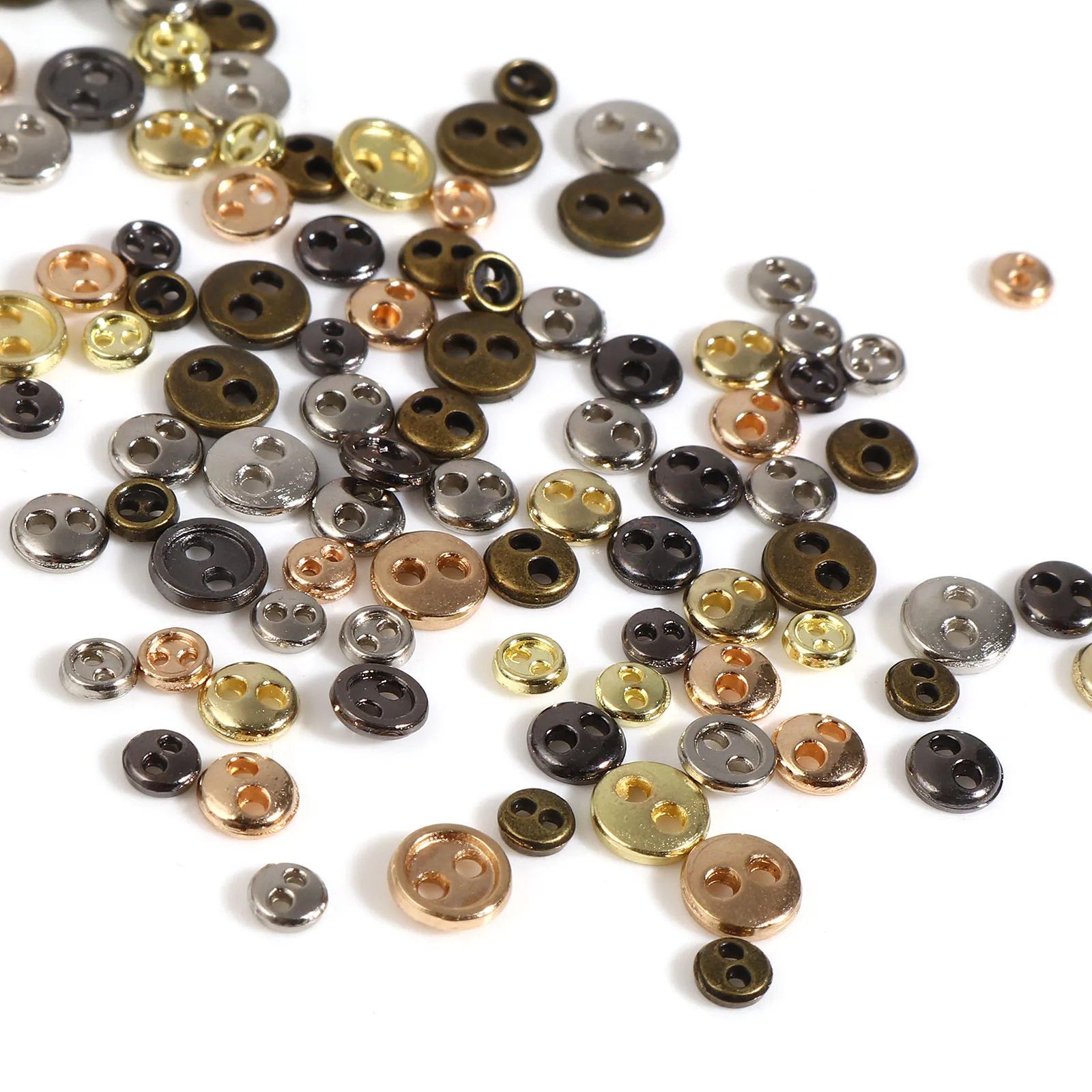 50 PCs Mini 2-Holes Metal Sewing Buttons Handmade Doll Buttons Flatback For Tiny Sewing Doll Clothing Bowl Buttons Scrapbooking
50 PCs Mini 2-Holes Metal Sewing Buttons Handmade Doll Buttons Flatback For Tiny Sewing Doll Clothing Bowl Buttons Scrapbooking