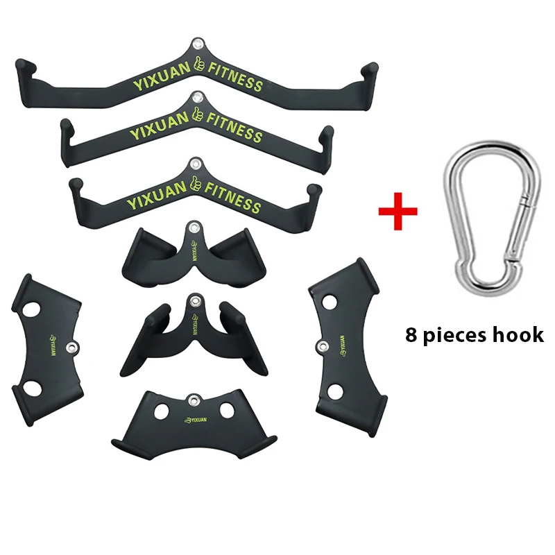 8 Pieces Tricep Press Down T Bar Lat Bicep Pull Down V Bar Hand Grips Cable Machine Attachments Rowing Handle Bar
8 Pieces Tricep Press Down T Bar Lat Bicep Pull Down V Bar Hand Grips Cable Machine Attachments Rowing Handle Bar