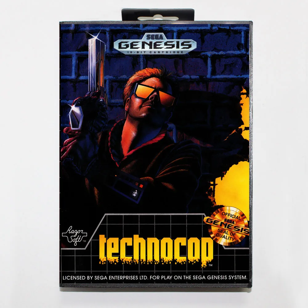 Игровая карта Technocop 16bit MD для Sega Mega Drive/ Genesis с розничной коробкой
Игровая карта Technocop 16bit MD для Sega Mega Drive/ Genesis с розничной коробкой