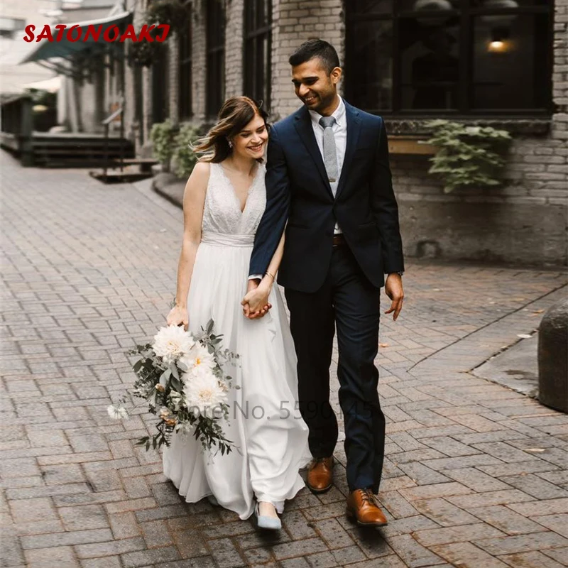 2020 Boho Lace Chiffon Wedding Dress Deep V-Neck Backless Western Country Summer Beach Mariage Vestido De Novia Online Shop
2020 Boho Lace Chiffon Wedding Dress Deep V-Neck Backless Western Country Summer Beach Mariage Vestido De Novia Online Shop
