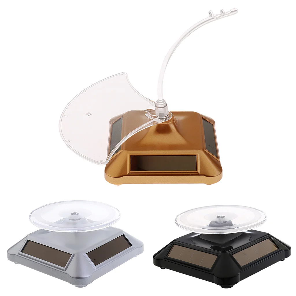 Solar Power 360 Degree Rotating Jewellery Ring Watch Display Stand Turntable for Retail
Solar Power 360 Degree Rotating Jewellery Ring Watch Display Stand Turntable for Retail